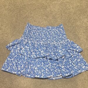 Blue Floral Women's Skirt